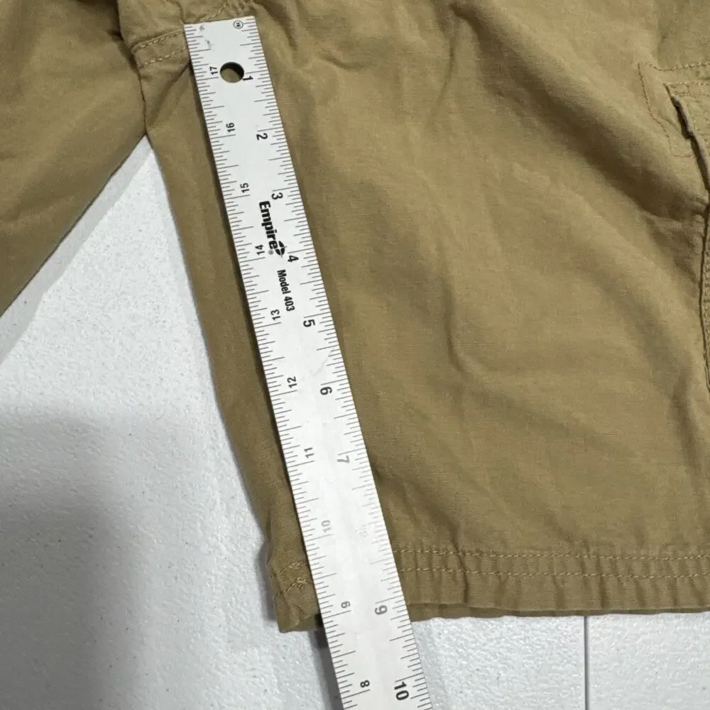 Place Shorts Boys 18 Pull On Ripstop Husky Khaki Cargo Adjustable Waist Pockets